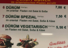 Kebap-haus Bad Steben menu