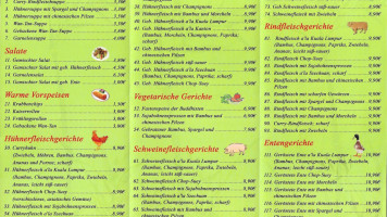 Asia Imbiss menu