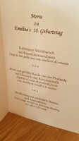 Metzlers Gasthof menu