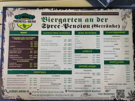 Spreeblick Brauhaus menu