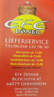 Efe Doener Gernsheim menu