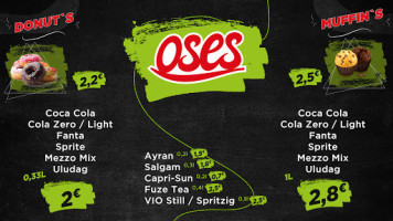 Oses Cigkoefte menu