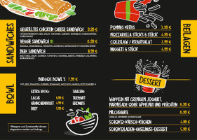 Burgos Burger, Sandwiches, Bowls menu