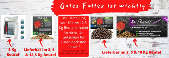 Koi Schweiz menu