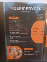 Tigers' Frygers menu