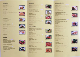 Restaurant Rose menu