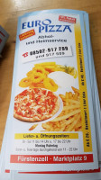 Euro Pizza-service menu