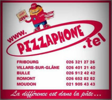 Pizzaphone Moudon menu