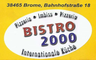 Bistro 2000 menu