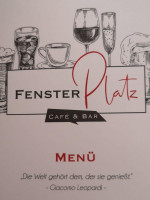 Fensterplatz Cafe menu