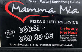 Mamma Mia Pizza Doener menu