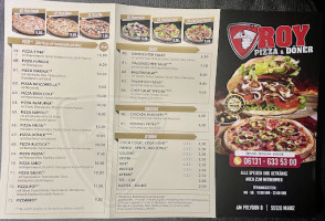 Roy Pizza Döner menu