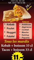 Kebab Du Village menu