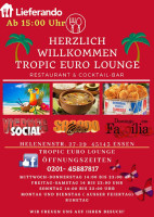 Tropic Euro Loungue Inh. Raquel Schmitz menu