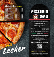 Pizzeria St. Lucia menu