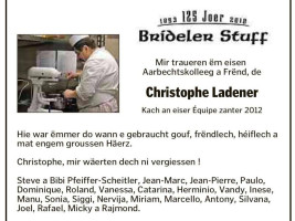 Brideler Stuff menu