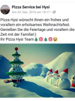 Pizza Service bei Hysi menu