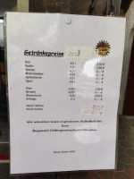 Bergwachthütte menu