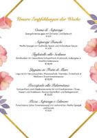 Burghardt Café Bistro menu