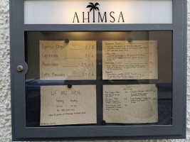 Ahimsa menu