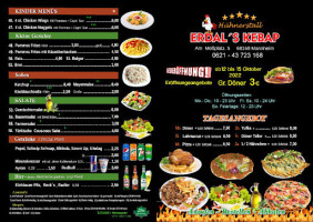 Hühnerstall Erdal‘s Kebap menu