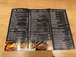 Thomas Grill menu