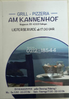 Grill Am Kannenhof menu