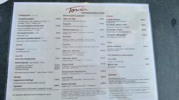 Tonci menu