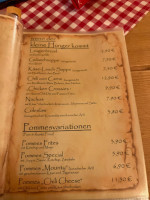 Diemelsteighütte menu