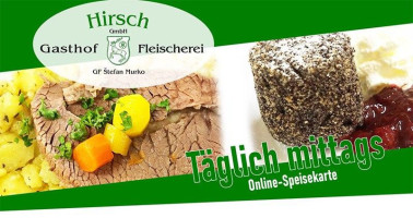 Gasthaus Fleicherei Hirsch menu