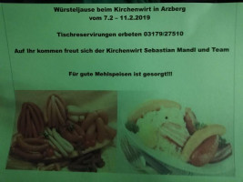 Gasthaus Zum Kirchenwirt, Arzberg menu