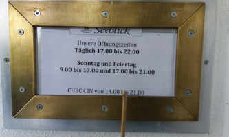 Cafe- Seeblick Werner Bentele menu