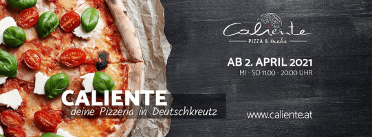 Caliente Pizza Mehr menu