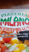 Pizzeria Milano Kindberg menu