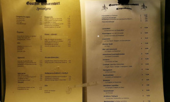 Gasthof Husarenwirt menu