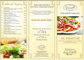 Restaurante Verdi menu