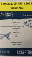 Santinos Dorfstubn menu