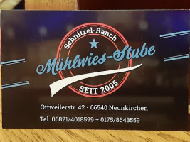 Schnitzel Ranch (mühlwies-stube) menu