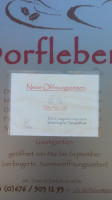 Café Dorfleben menu