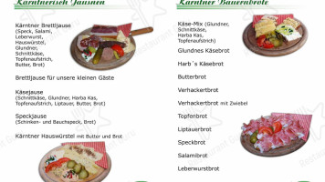 Schwarzseehutte menu