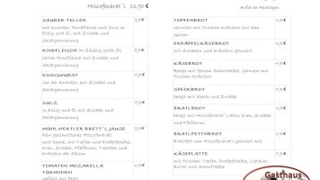 Gasthaus Mariandl menu