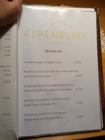 Alpenblick menu