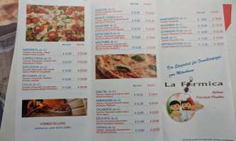 Pizzeria La Formica Kötschach menu
