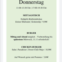 Schloßkeller Bockfließ menu