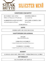 Steak HÜtte Batruel menu