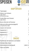 Kirschis Beisl menu