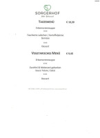 Sorgerhof menu