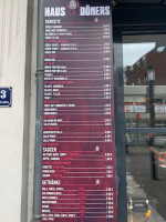 Haus Des Döners menu