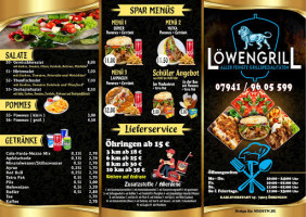 Löwengrill menu