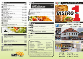 Bistro Nr. 1 menu